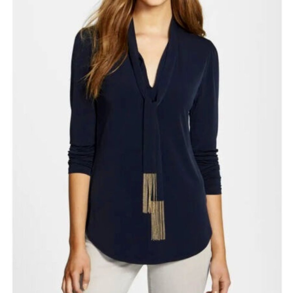 Michael Kors Navy Blouse